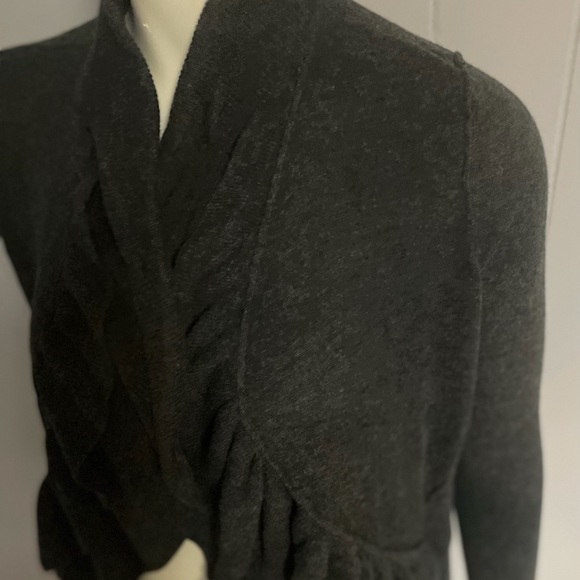 Rebecca Taylor Charcoal Cardigan - Picture 3 of 8